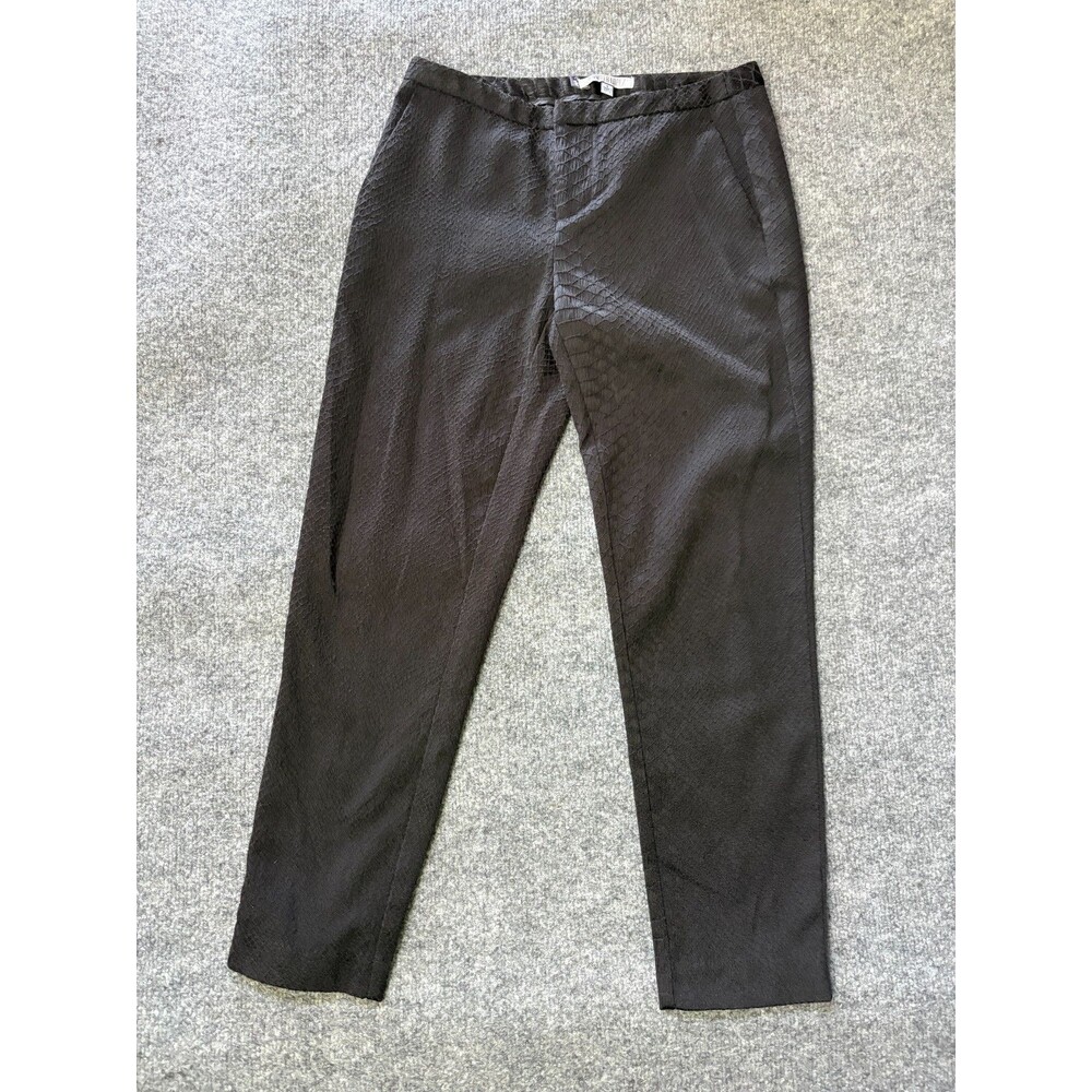 Jennifer Lopez Pants Womens Size 0 26x24 Black Cotton Blend Y2K Textured
